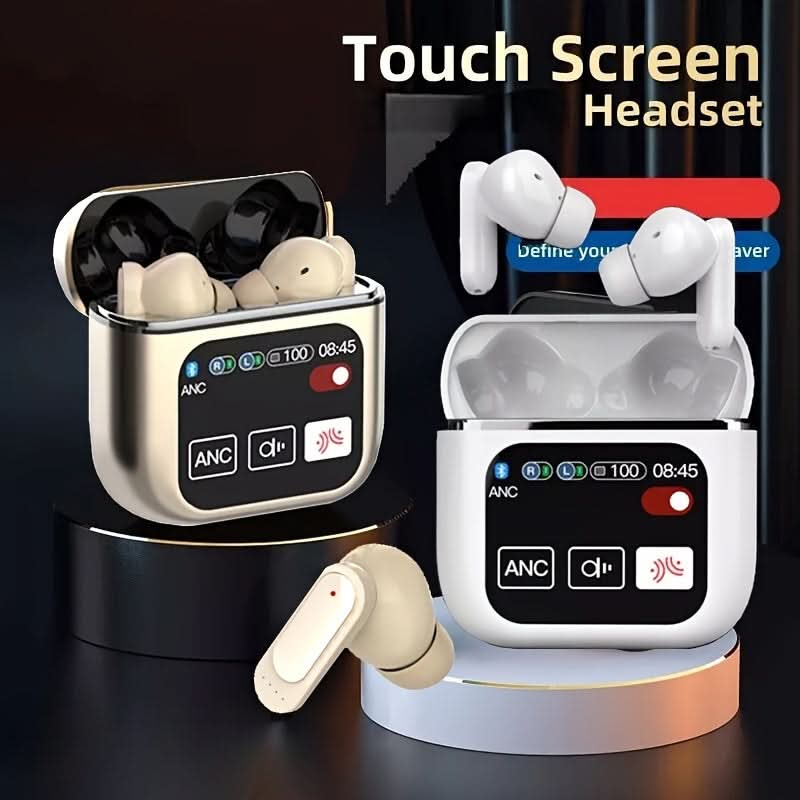 Intelligent Touch Noise Cancelling Headphones, with ANC+ECN Noise Reduction