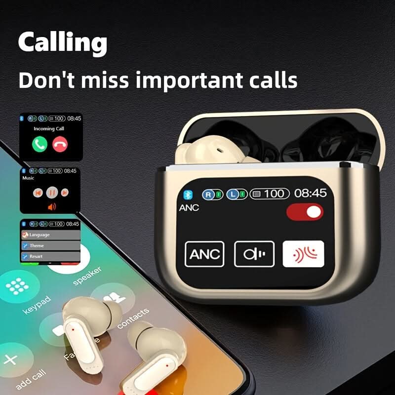 Intelligent Touch Noise Cancelling Headphones, with ANC+ECN Noise Reduction