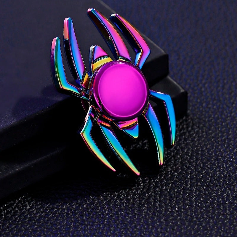 Spider Spinner Stress Relief Toy for Adults – Colorful Metal Fidget Gyro