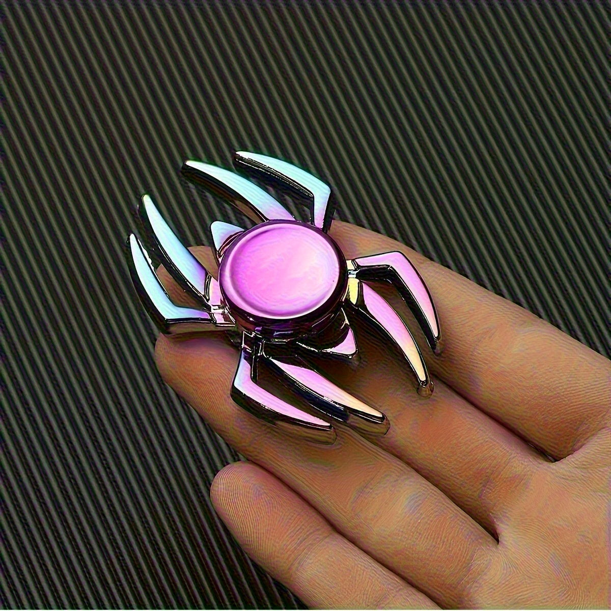 Spider Spinner Stress Relief Toy for Adults – Colorful Metal Fidget Gyro