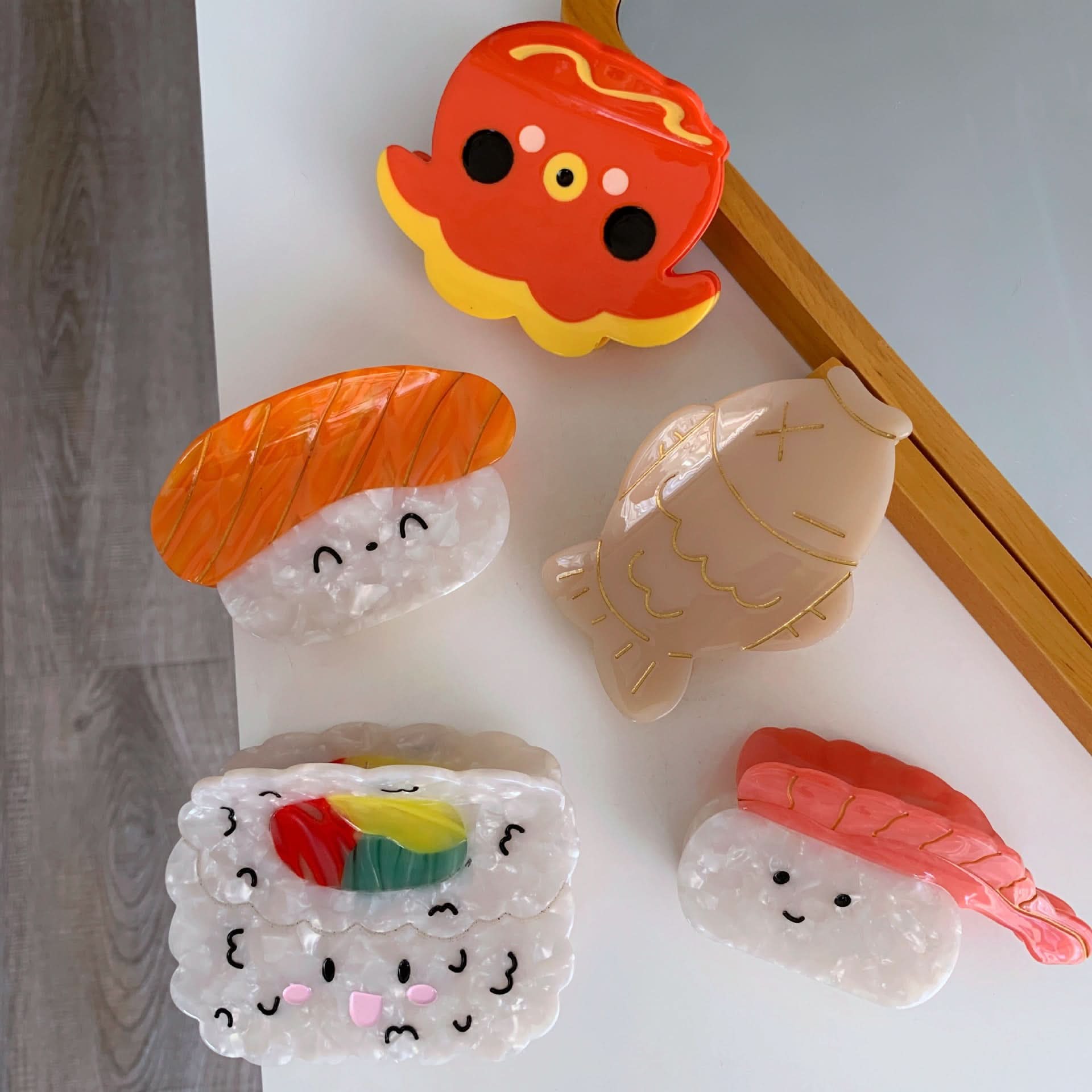 Christmas Food Series Acrylic Hair Claw Clip