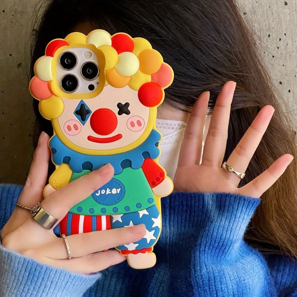 Colorful Joker Silicone iPhone Case, Drop-Resistant