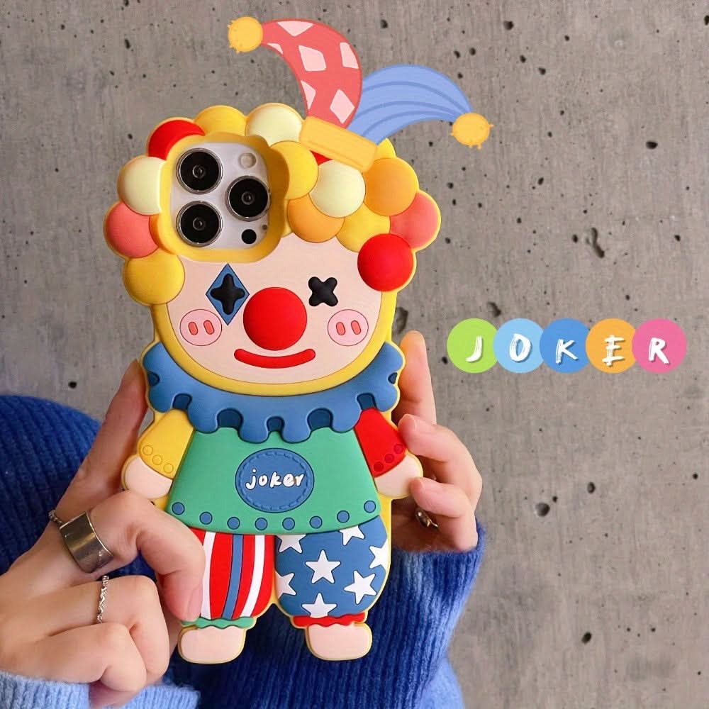Colorful Joker Silicone iPhone Case, Drop-Resistant