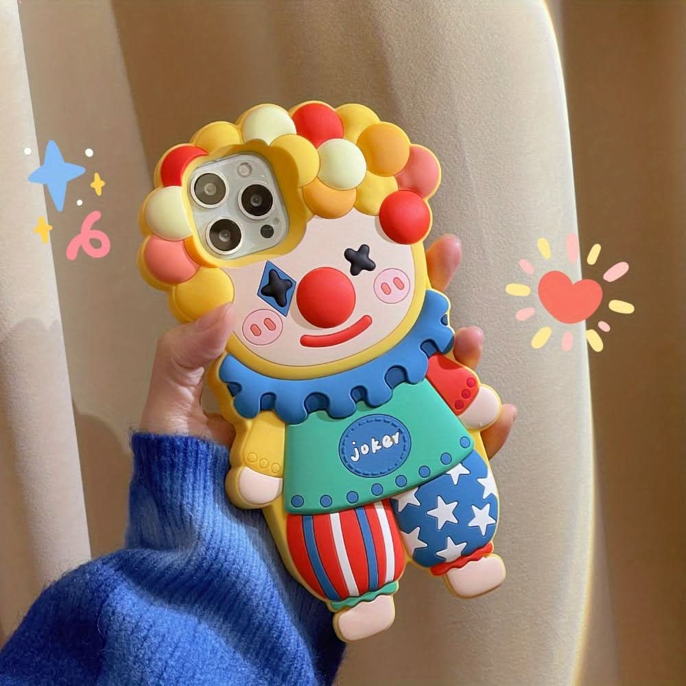 Colorful Joker Silicone iPhone Case, Drop-Resistant
