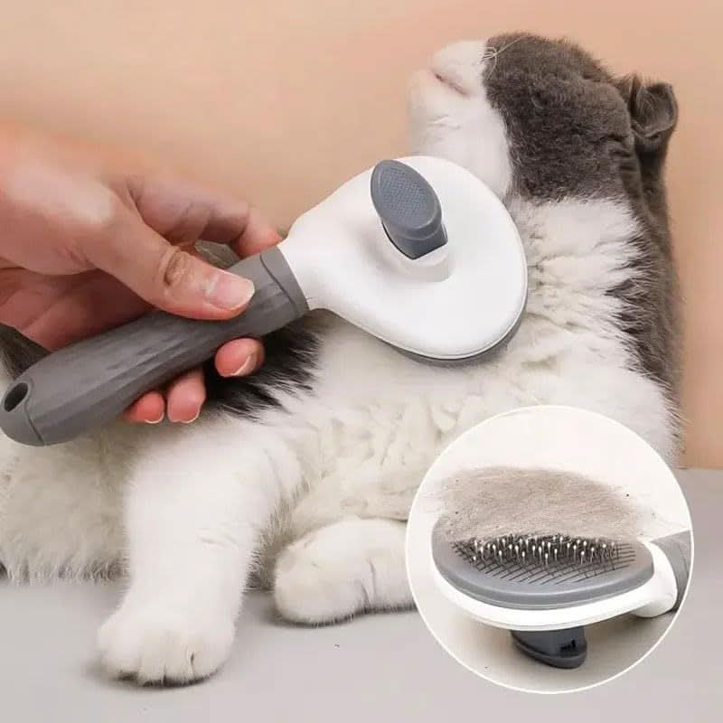 One-Click Pet Grooming Brush
