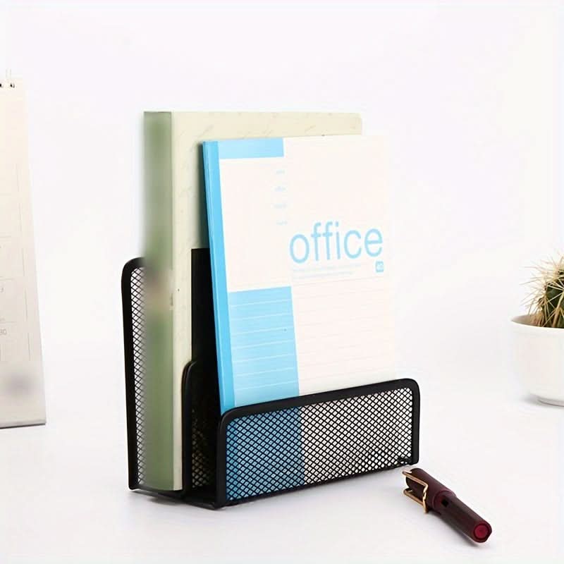 Metal Mesh File Holder, Multipurpose Desk Organizer Tray