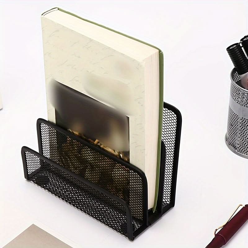 Metal Mesh File Holder, Multipurpose Desk Organizer Tray
