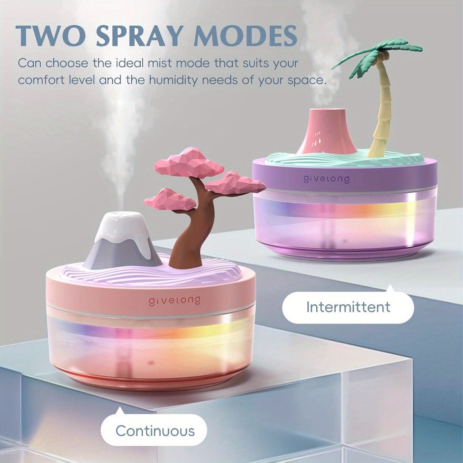 Cherry Blossom USB Humidifier & Aroma Diffuser – Portable Cool Mist for Home
