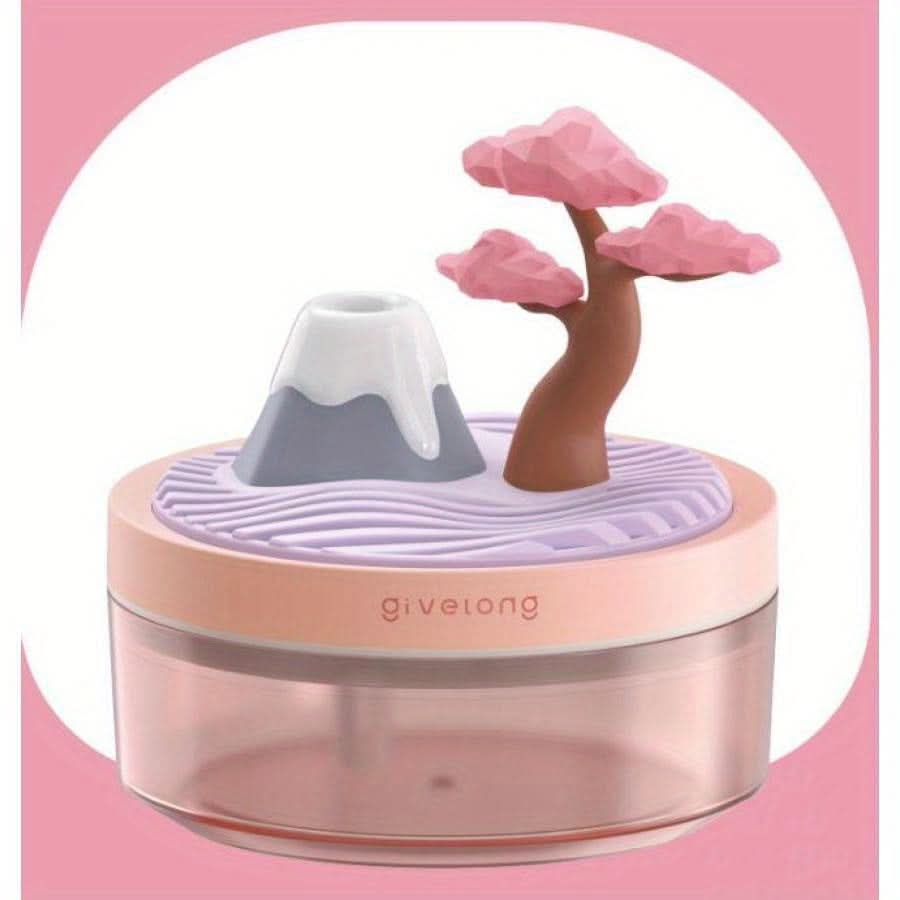 Cherry Blossom USB Humidifier & Aroma Diffuser – Portable Cool Mist for Home