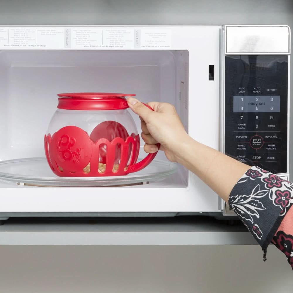 1.5 Quart Microwave Popcorn Maker – Borosilicate Glass