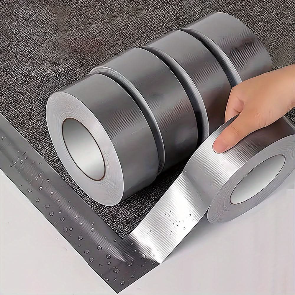 66Ft Heavy-Duty Silver Waterproof Duct Tape - Leak-Proof for Repairs