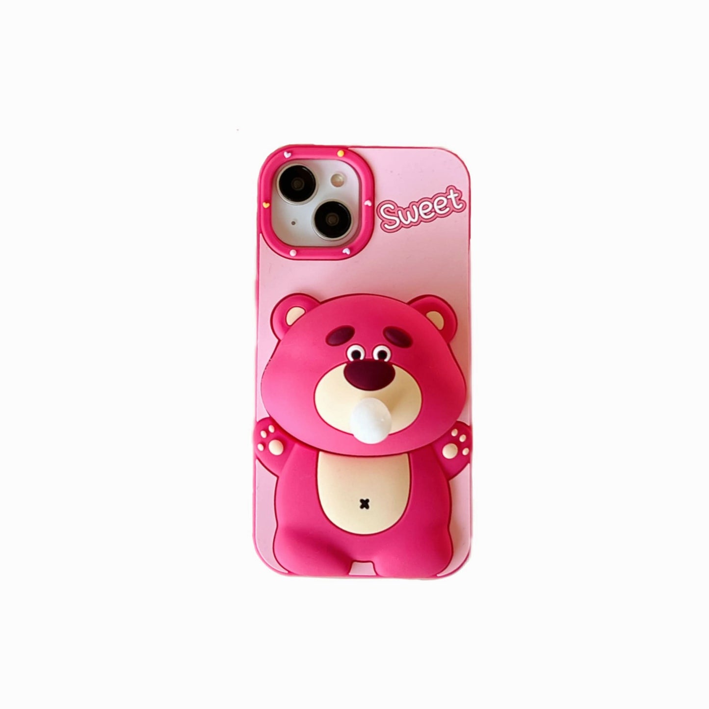 Cute Bear Silicone Phone Case, iPhone
