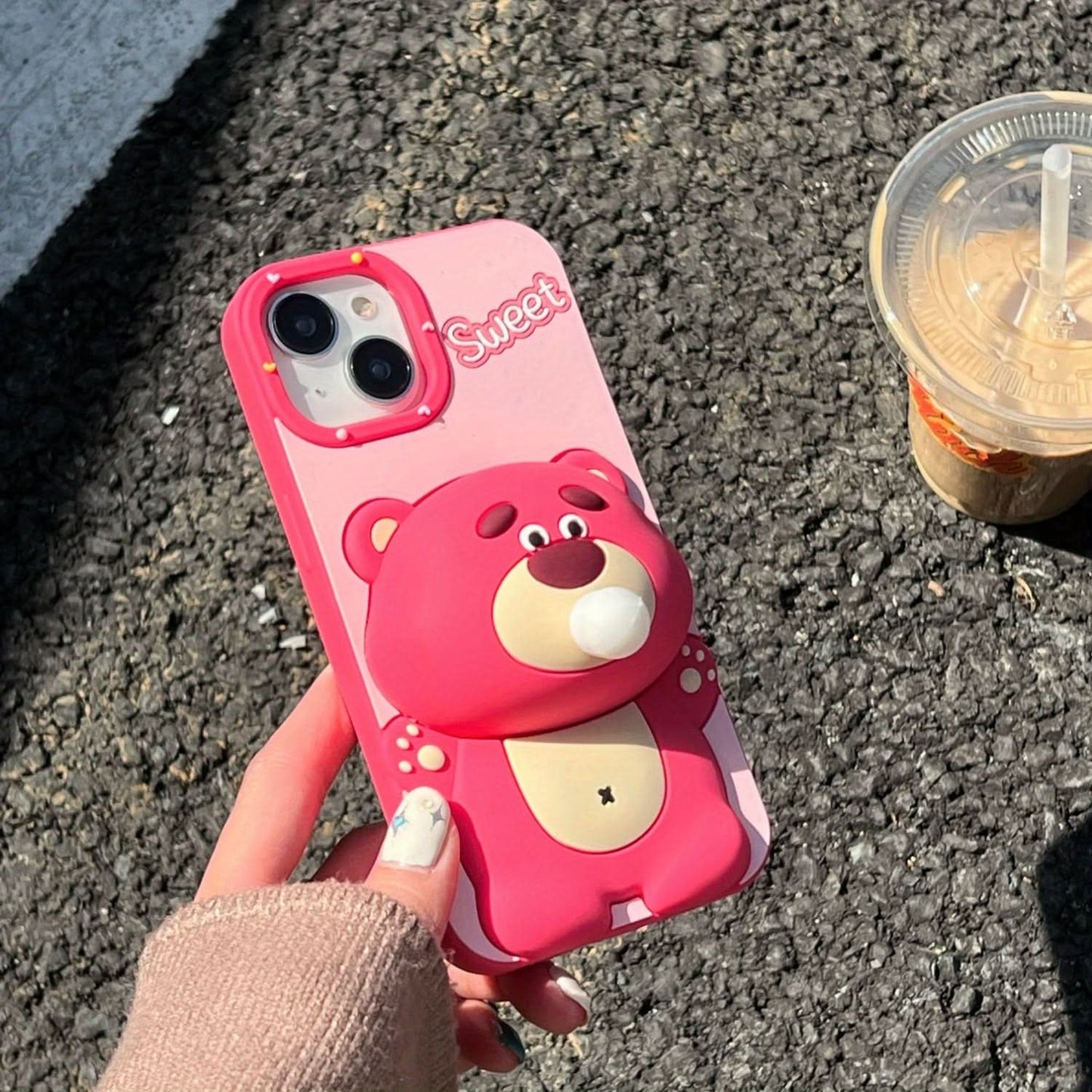 Cute Bear Silicone Phone Case, iPhone