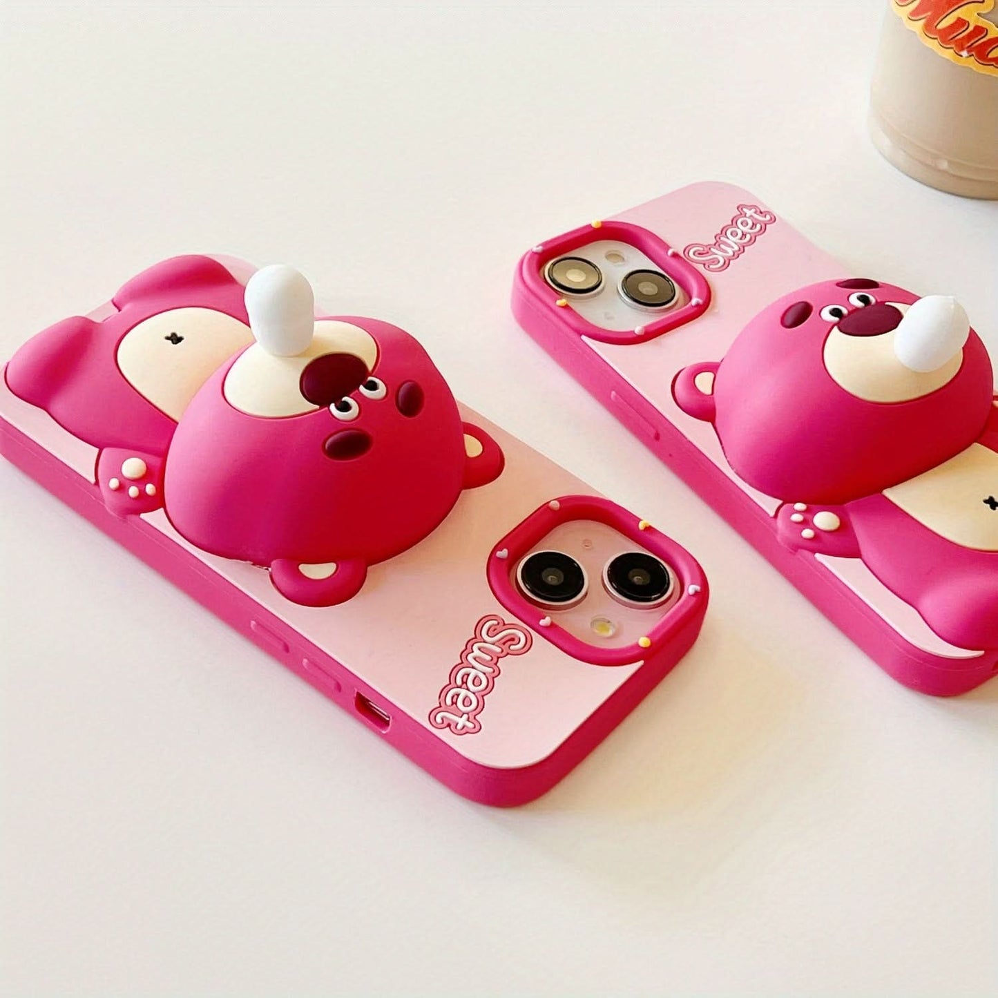 Cute Bear Silicone Phone Case, iPhone