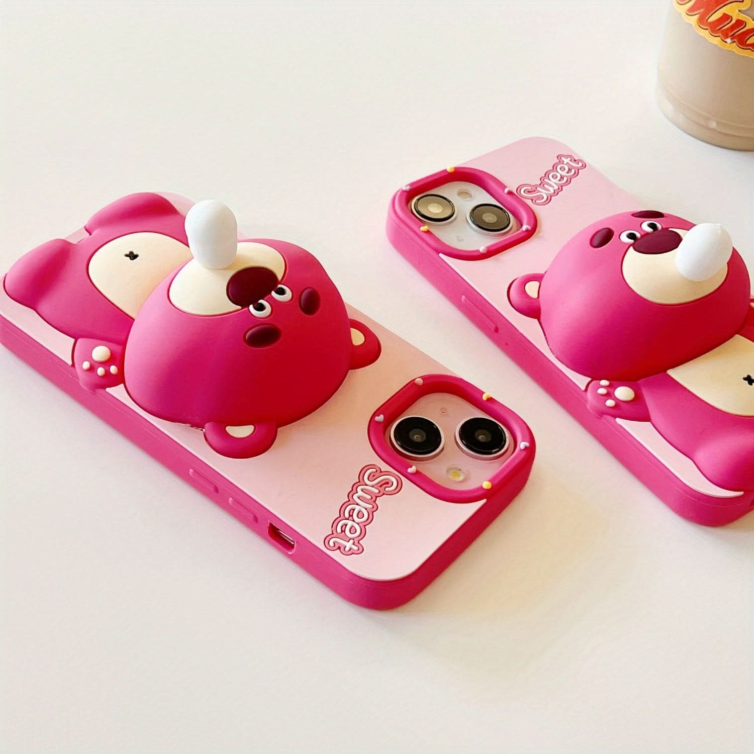 Cute Bear Silicone Phone Case, iPhone