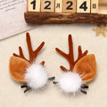 Sparkly Brown Reindeer Antler Christmas Headband