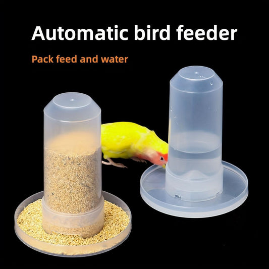 2-Pack Automatic Bird Feeder and Water Dispenser Set – 350ml