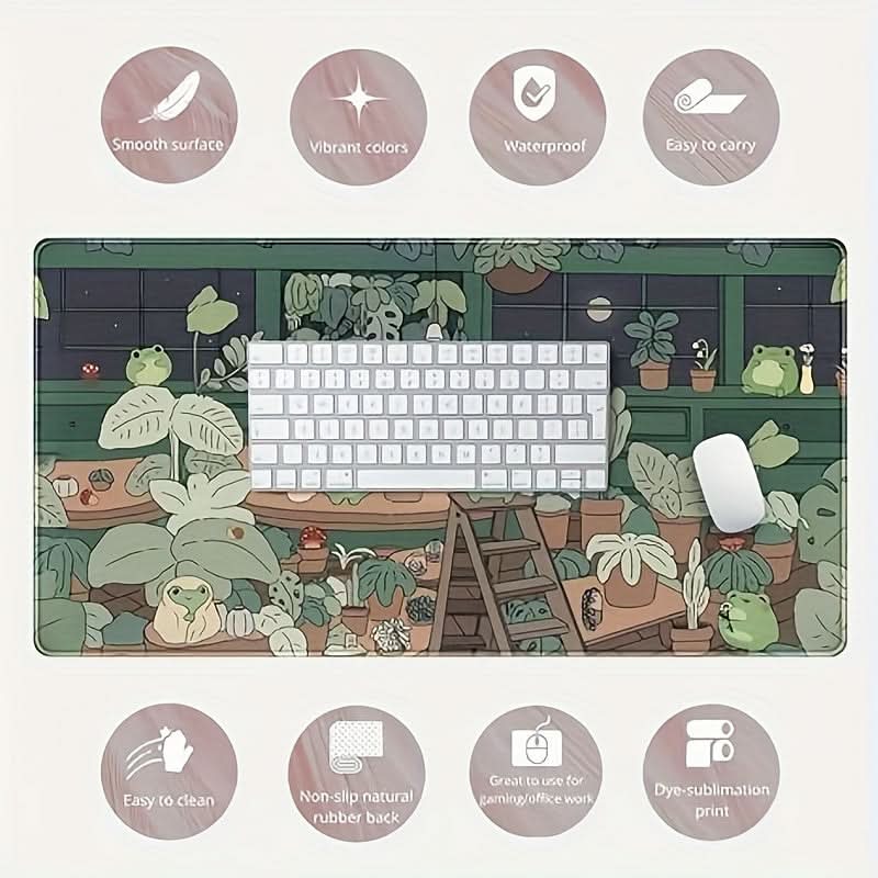 Frog Desk Mat - Large Gaming Mouse Pad