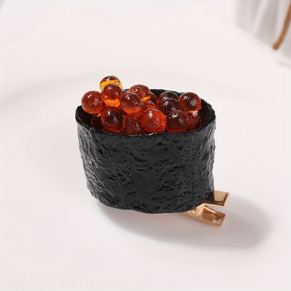 Sushi-Shaped Hair Clip for Women - Fun Accessory