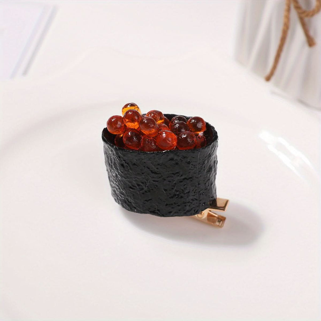 Sushi-Shaped Hair Clip for Women - Fun Accessory