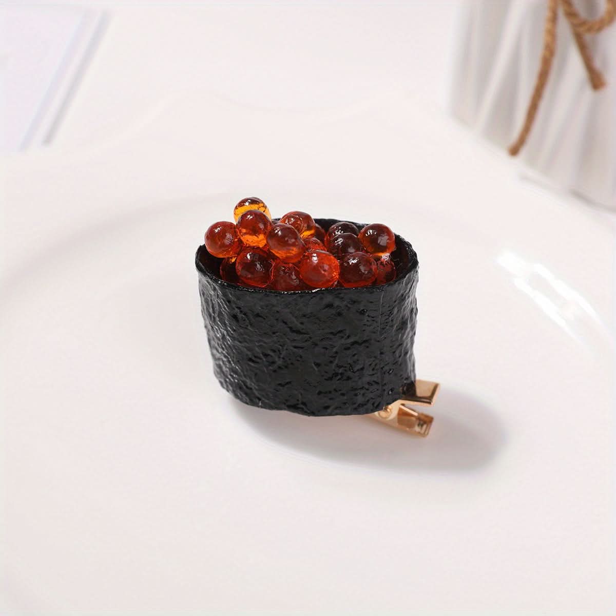 Sushi-Shaped Hair Clip for Women - Fun Accessory