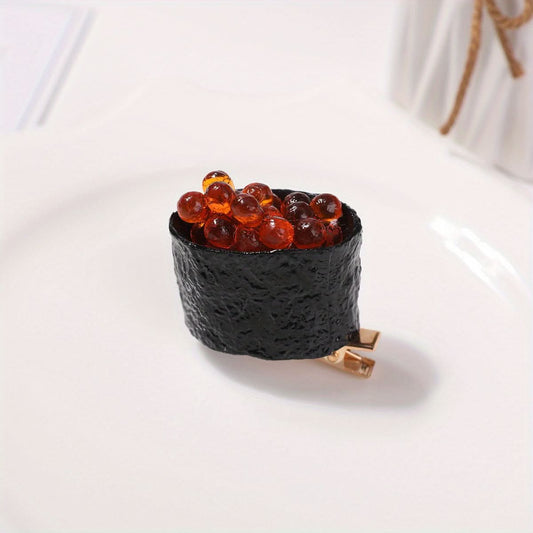 Sushi-Shaped Hair Clip for Women - Fun Accessory