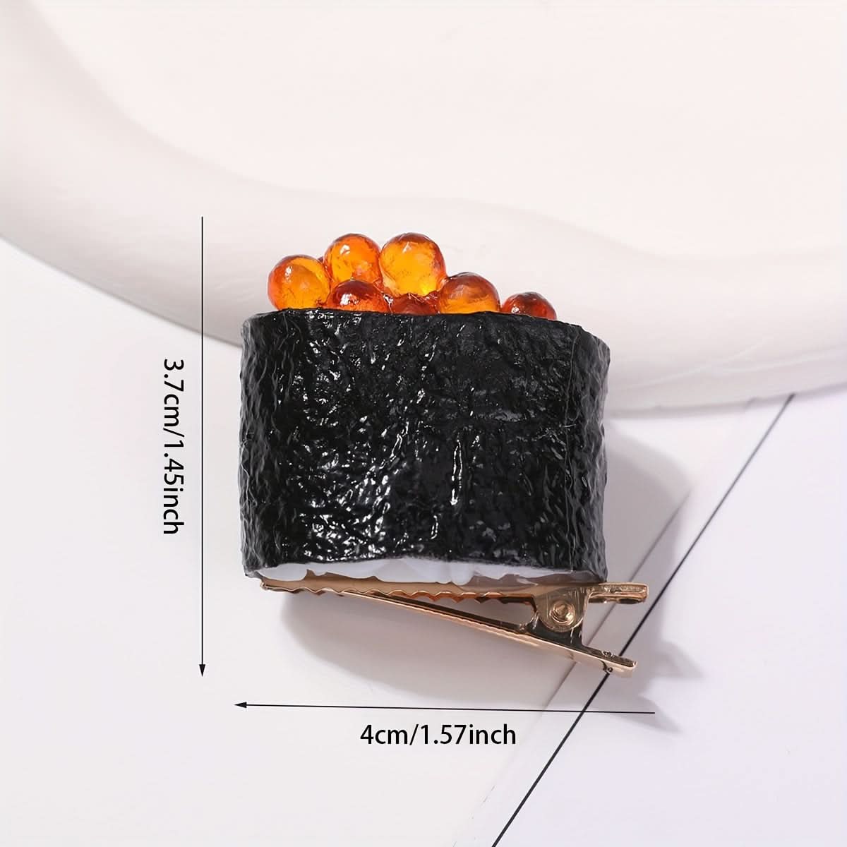 Sushi-Shaped Hair Clip for Women - Fun Accessory