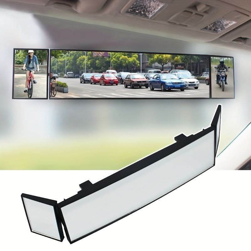 Wide-Angle Rear View Mirror – Clip-On Safety Mirror for Cars