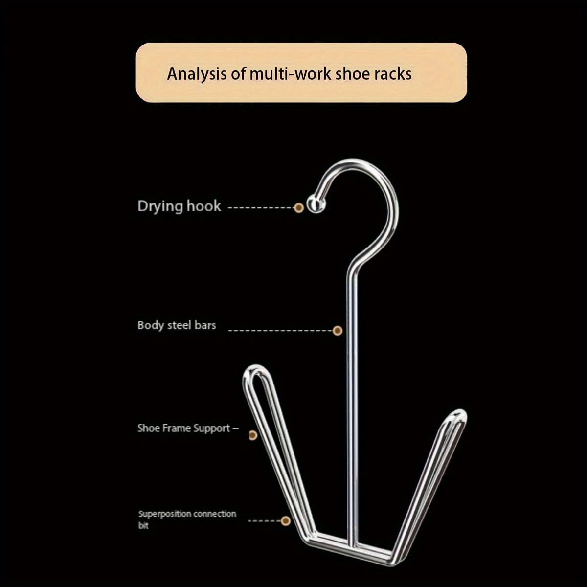 Stainless Steel Shoe Hook – Space-Saving