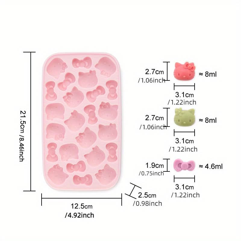 Silicone Ice Cube Tray with Lid – Food-Grade Cartoon Mold