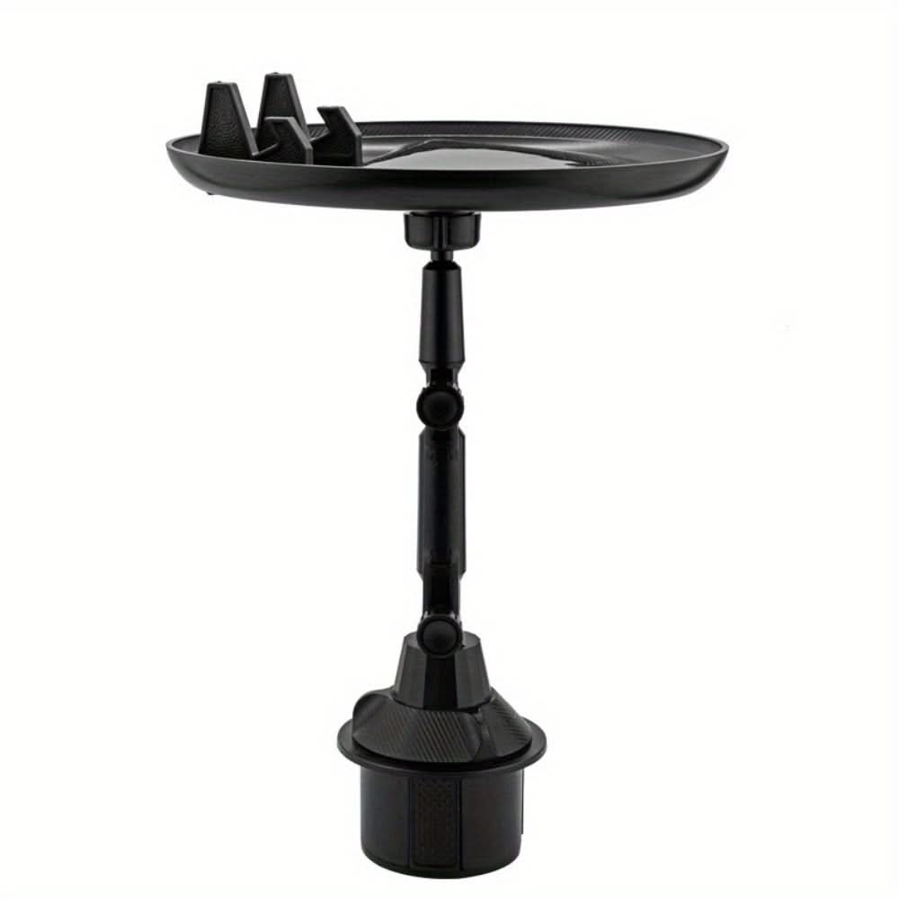 360° Rotatable Car Cup Holder Tray, Adjustable & Foldable Car Dining Table