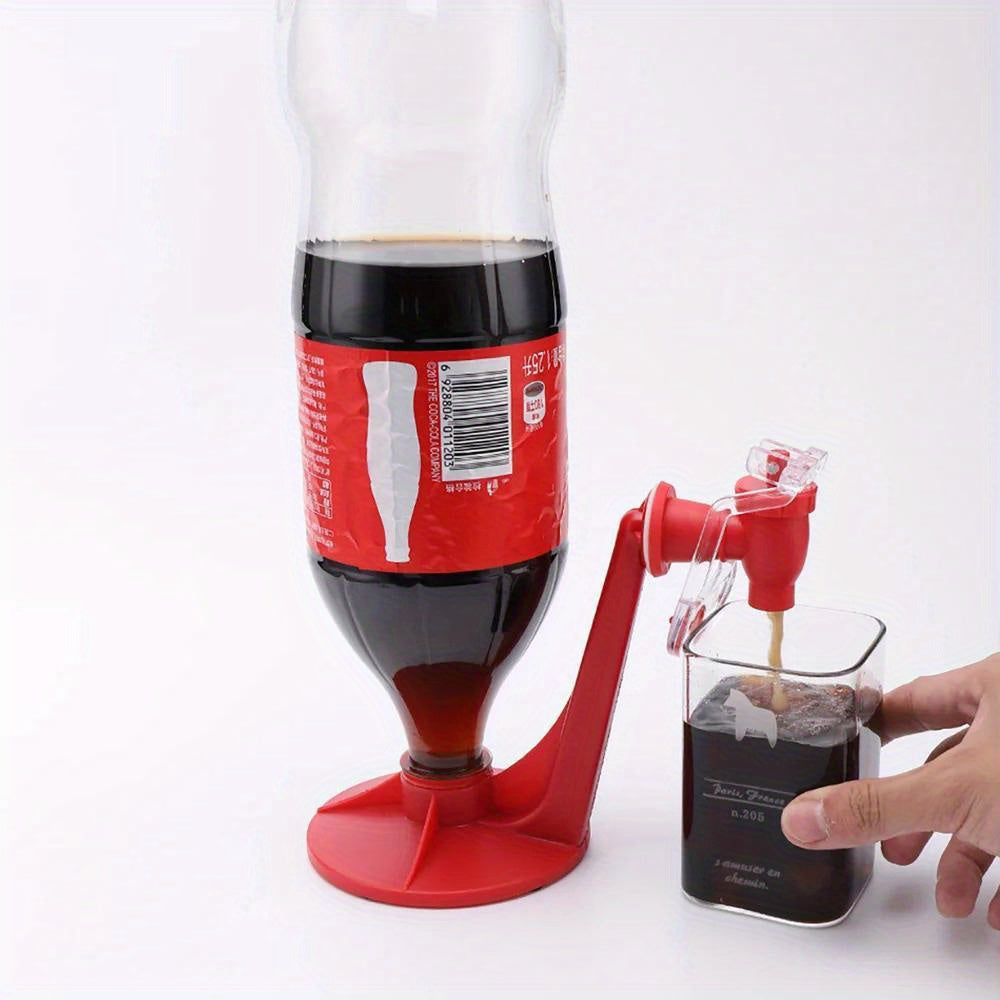Hand-Press Soda Dispenser – Rotatable Plastic Beverage Tap for Cola & Sparkling Water