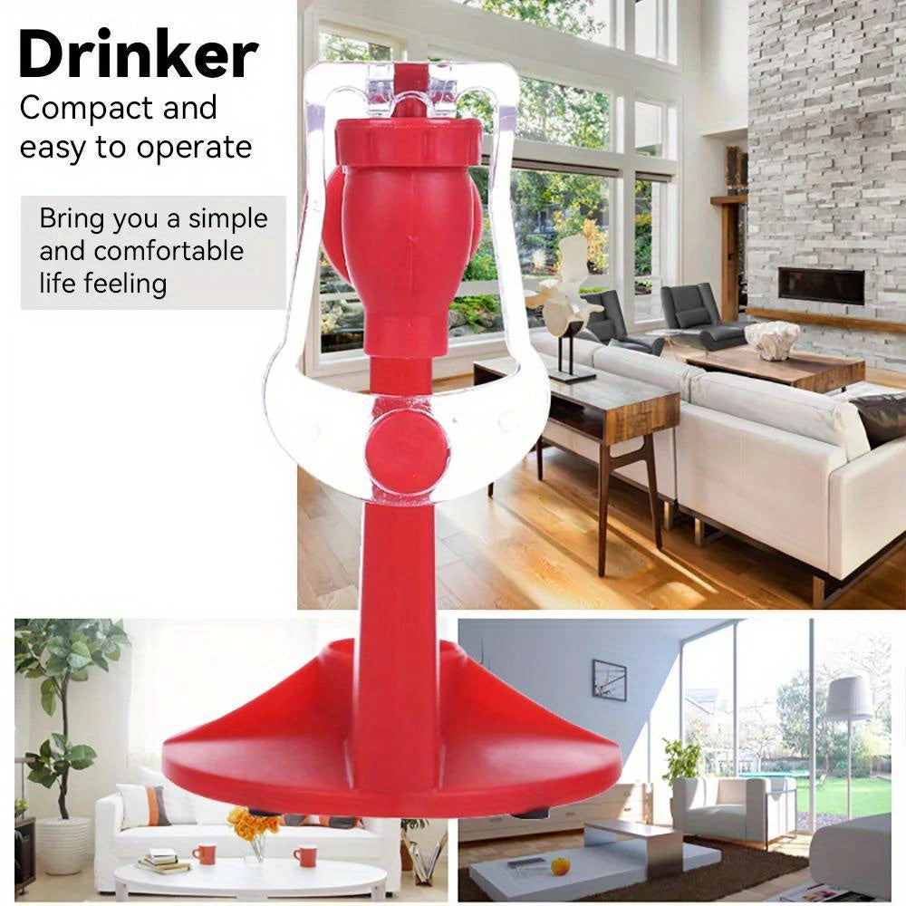 Hand-Press Soda Dispenser – Rotatable Plastic Beverage Tap for Cola & Sparkling Water