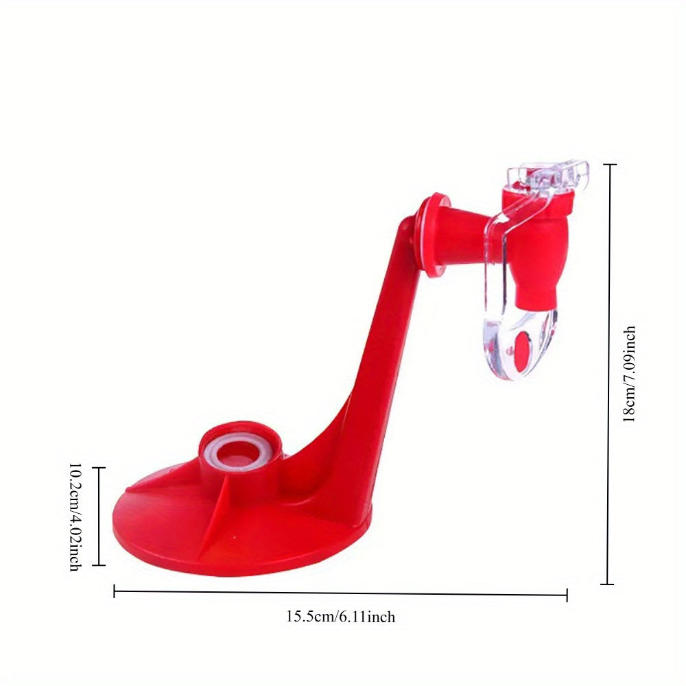 Hand-Press Soda Dispenser – Rotatable Plastic Beverage Tap for Cola & Sparkling Water