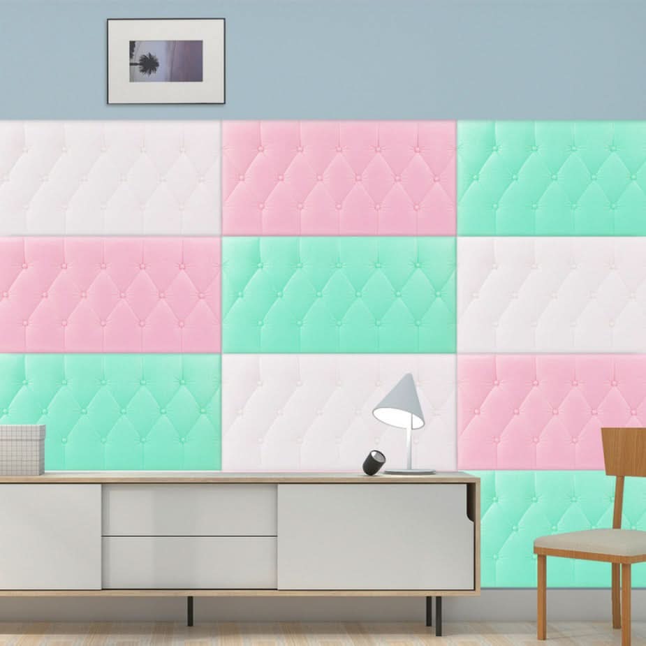 10pcs Self-Adhesive 3D Vinyl Wall Panels