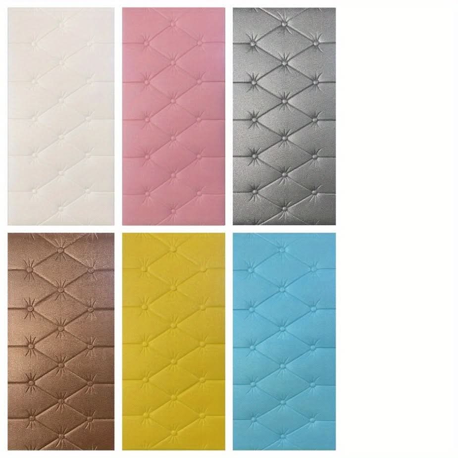 10pcs Self-Adhesive 3D Vinyl Wall Panels