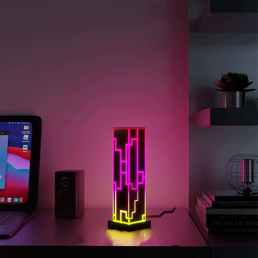 RGB LED Table Lamp - USB Powered, Dimmable Color Changing Night Light