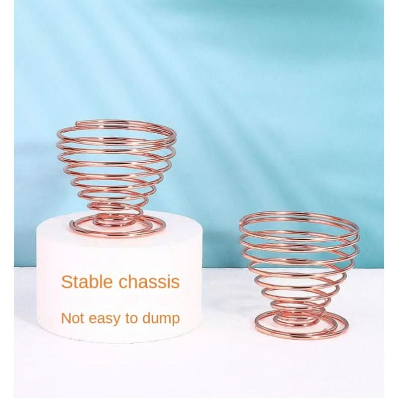 Elegant Rose Gold Stainless Steel Makeup Sponge Holder