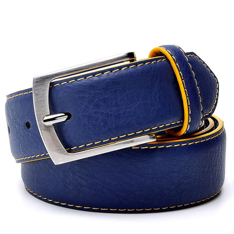 Men’s Leather Pin Buckle Belt – Stylish & Durable