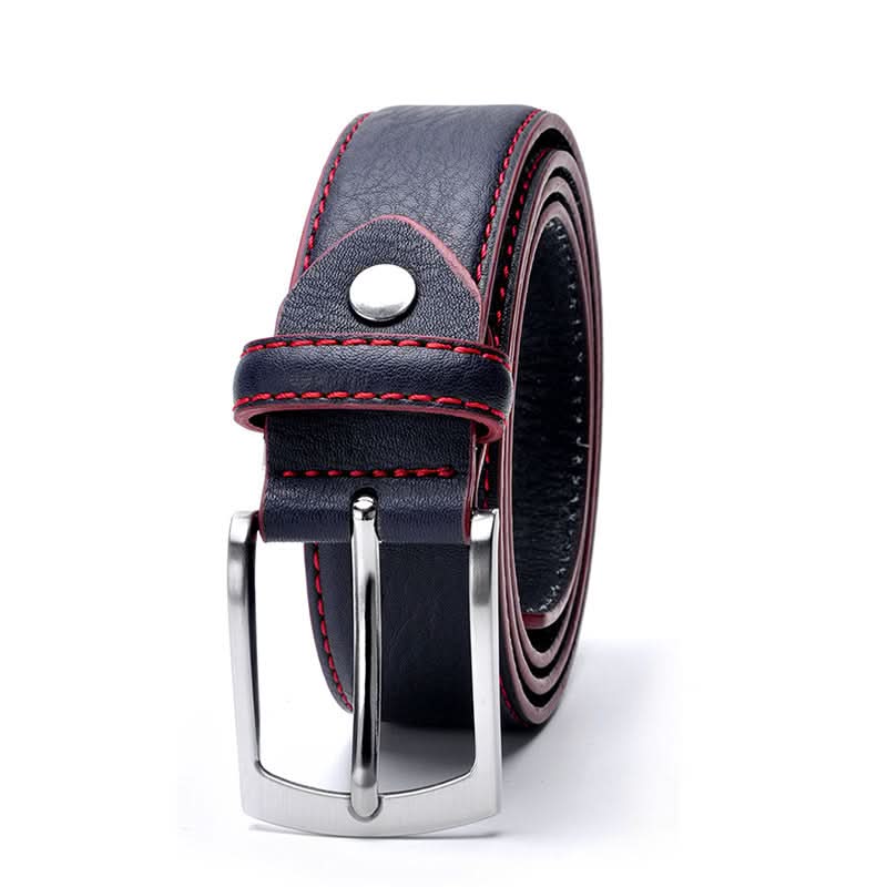 Men’s Leather Pin Buckle Belt – Stylish & Durable