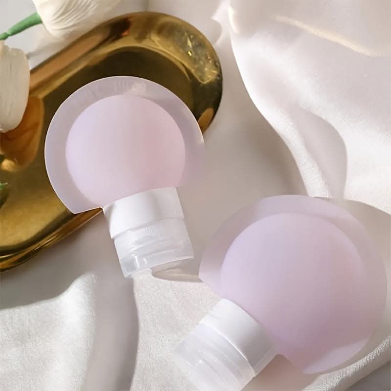 Silicone Travel Dispenser Bottles – Leak-Proof, Refillable, for Shampoo & Cosmetics