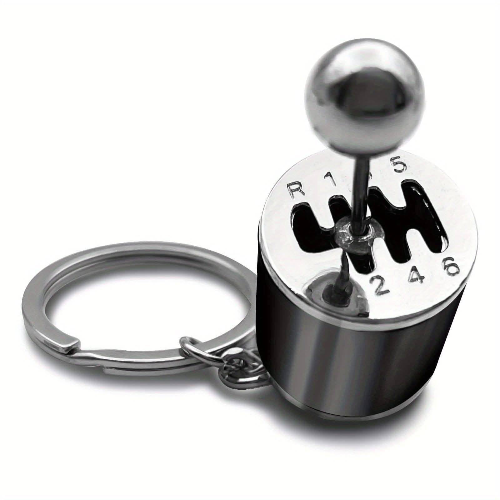 Mini Gear Shifter Keychain – Alloy Gearbox Key Ring for Car Enthusiasts