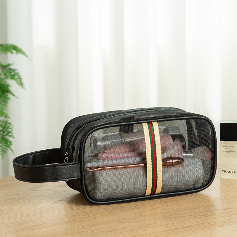 Mesh Toiletry Bag Set – Breathable Travel Makeup & Bath Storage Pouches (3-Piece)