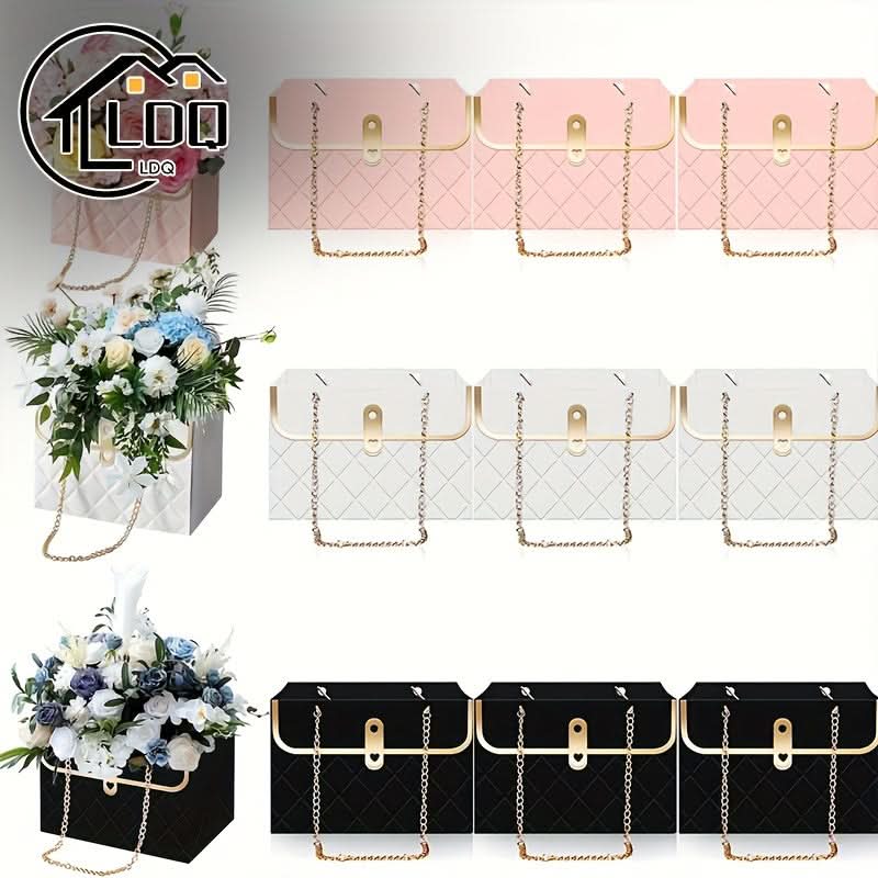 4-Pack Water-Resistant Paper Gift Bags with Sturdy Handles