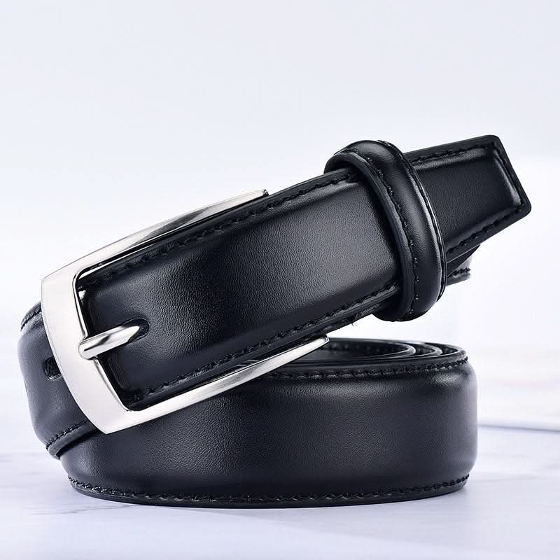 Classic Leather Pin Buckle Men's Belt
