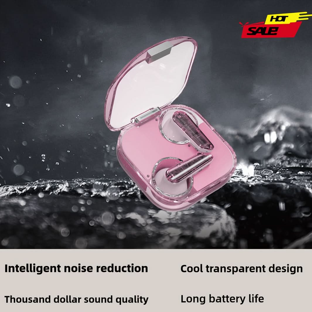 50H Stereo Bass Wireless Earbuds, Bluetooth 5.3, ENC Noise Cancelling