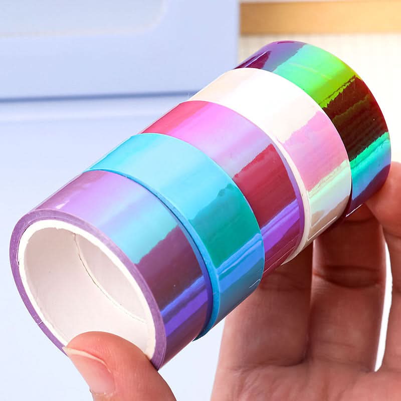 Set of 6 Waterproof Gradient Washi Tapes