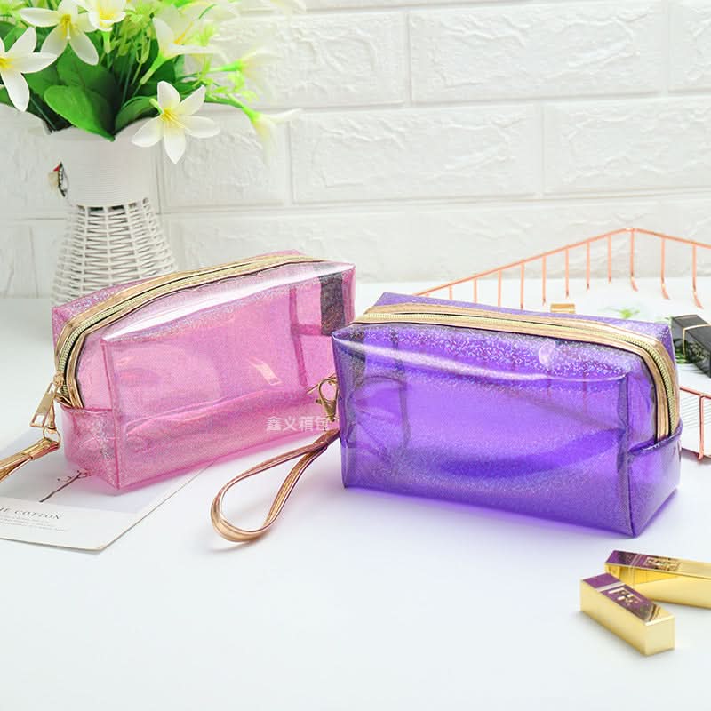 Transparent Laser PVC Travel Cosmetic Bag