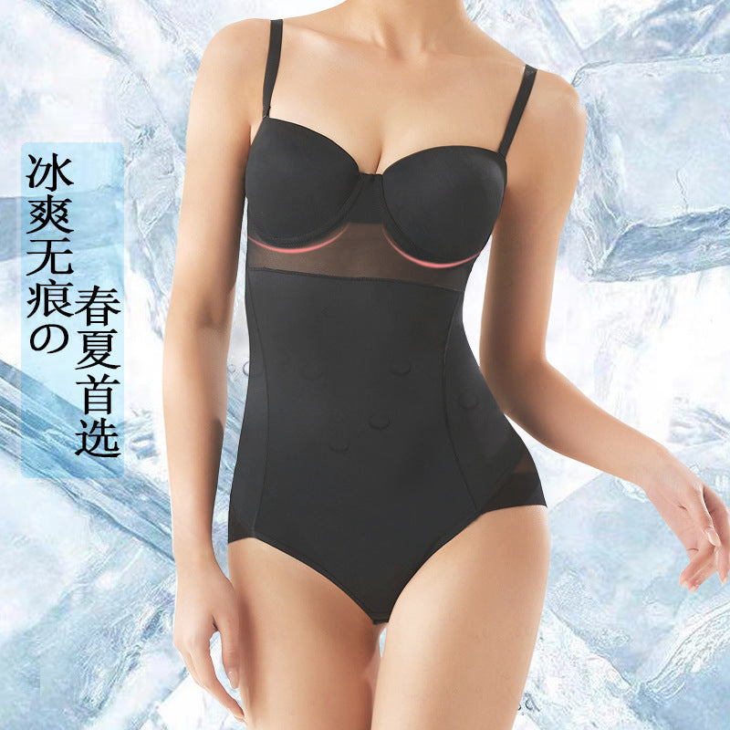 Spring and Summer Thin Suspender One-Piece Shapewear Corset Tummy Control Bra Shaping Body Underwear for Women