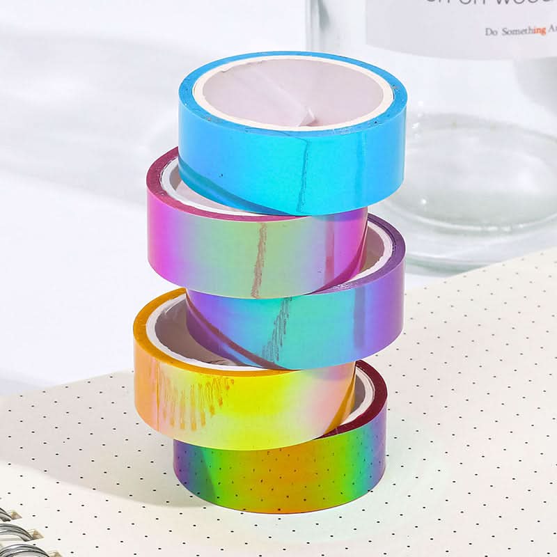 Set of 6 Waterproof Gradient Washi Tapes